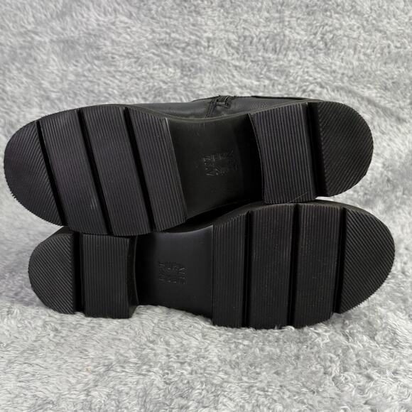 Naturalizer Cabaret Moto Ankle Boot Women's Size 9 Black Ankle Lug Sole Bootie - Picture 7 of 10